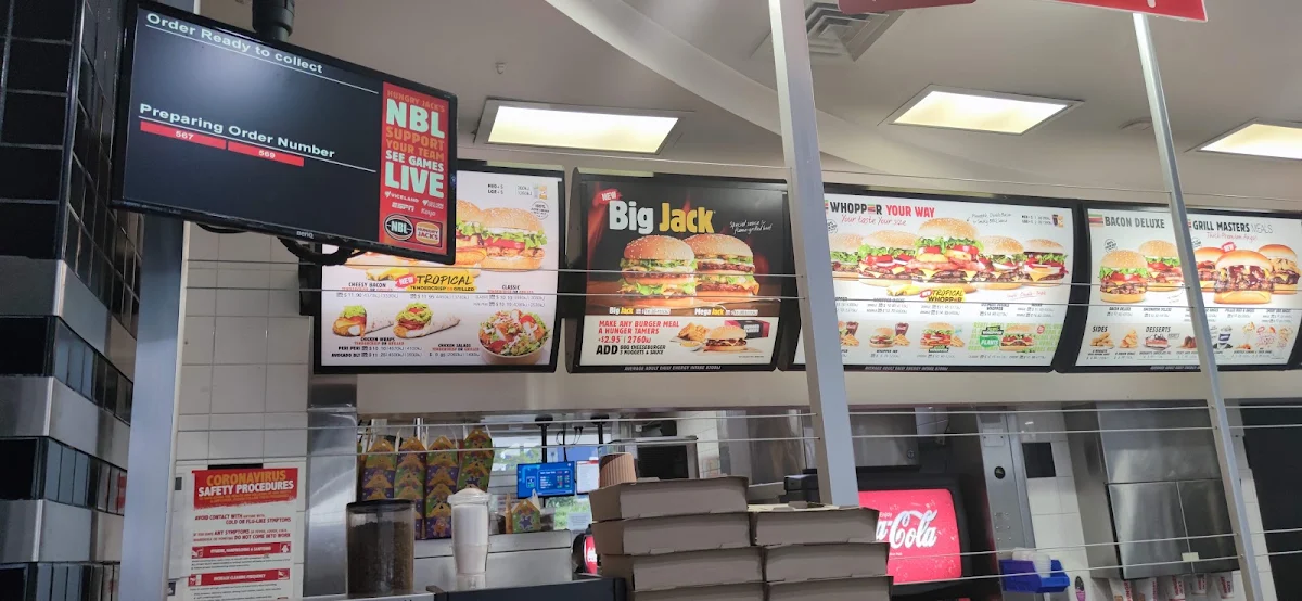 Menu, Hungry Jack's Burgers Bankstown Christies