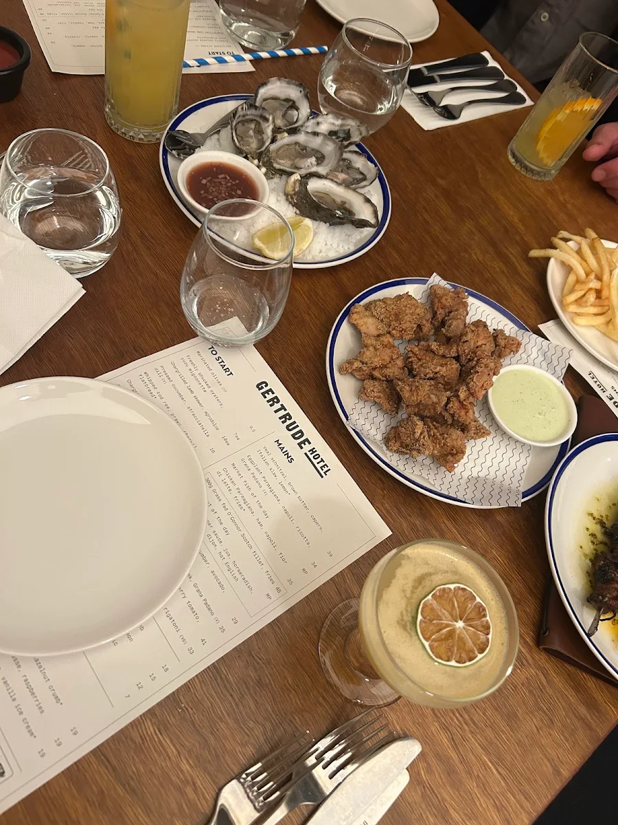 Menu, The Gertrude Hotel