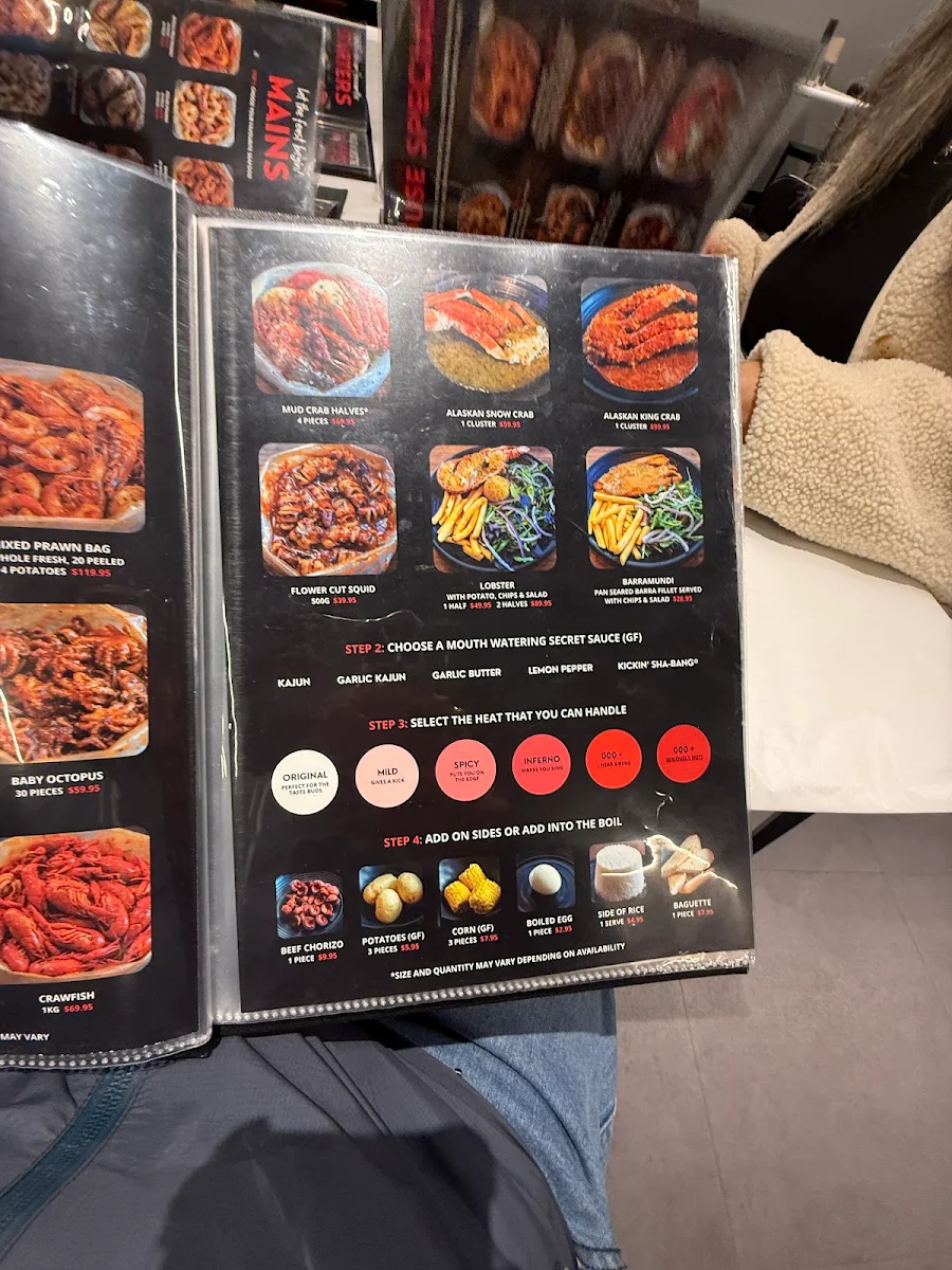 Menu, Kickin'Inn Broadmeadows