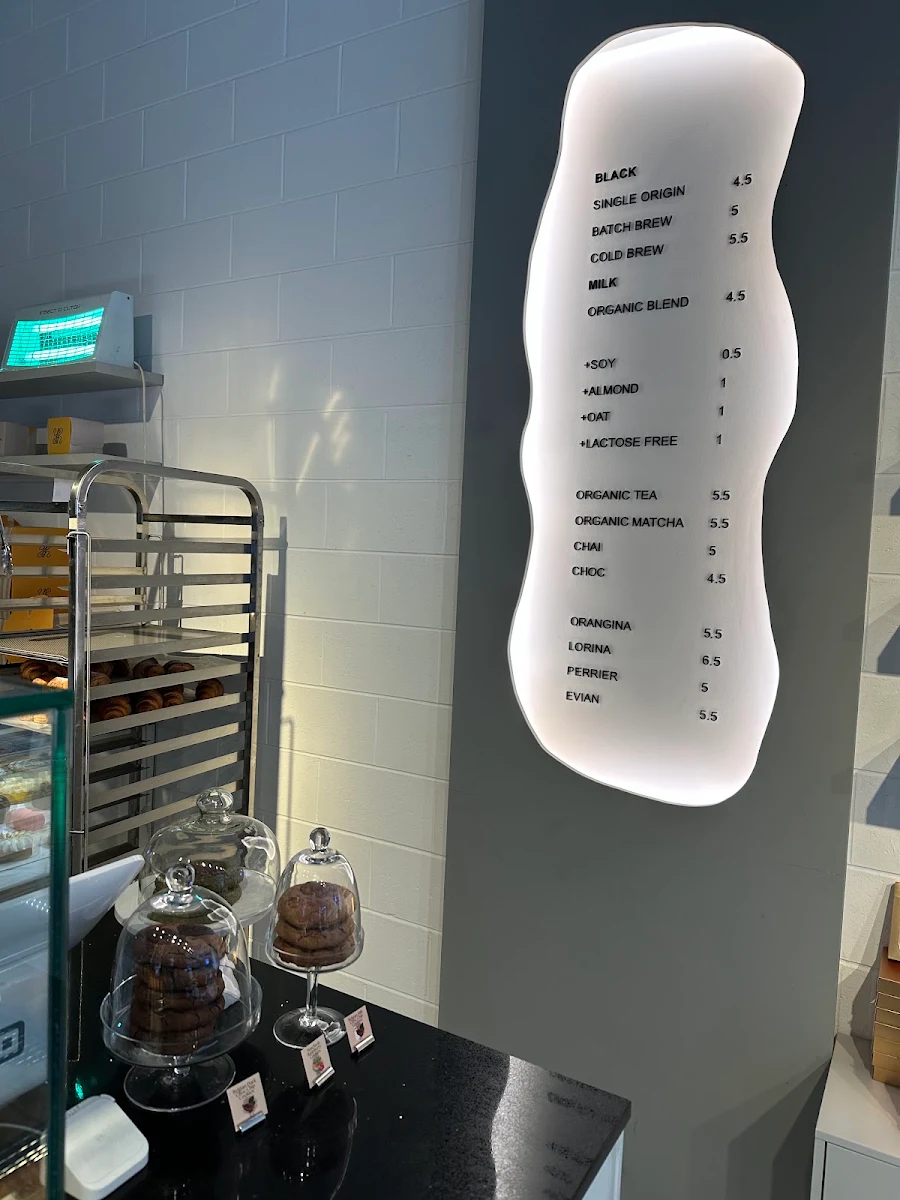Menu, Le Yeahllow - Cake Shop South Yarra