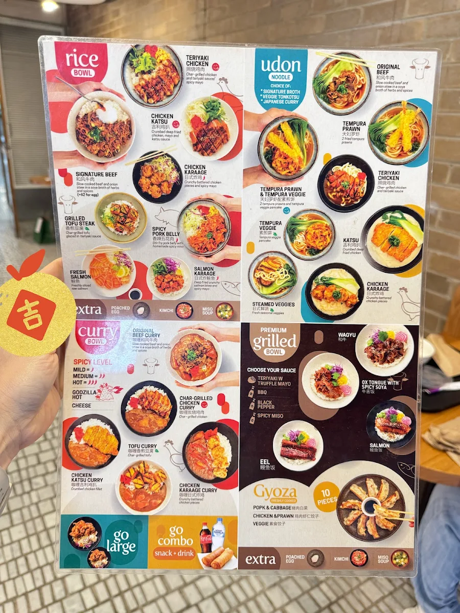 Menu, Rice Workshop (The University of Melbourne)