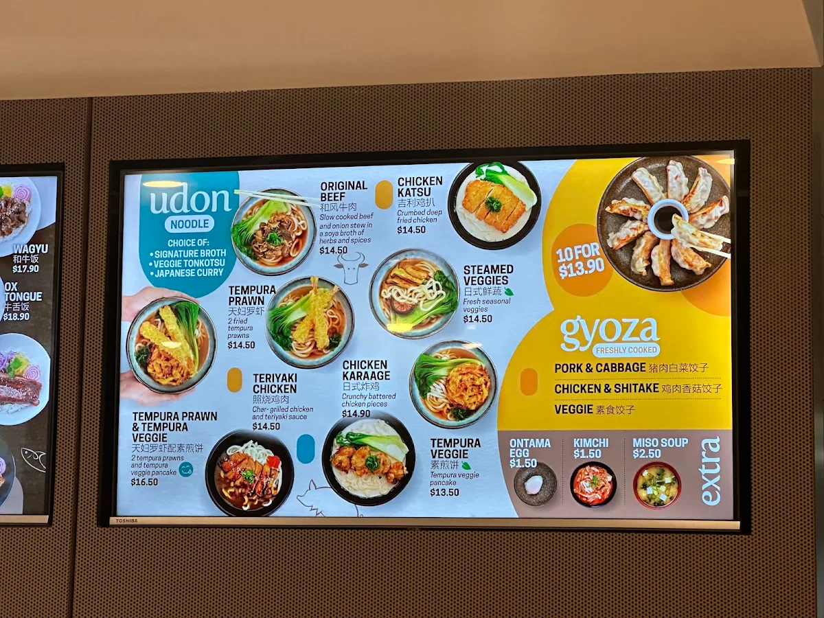 Menu, Rice Workshop (The University of Melbourne)