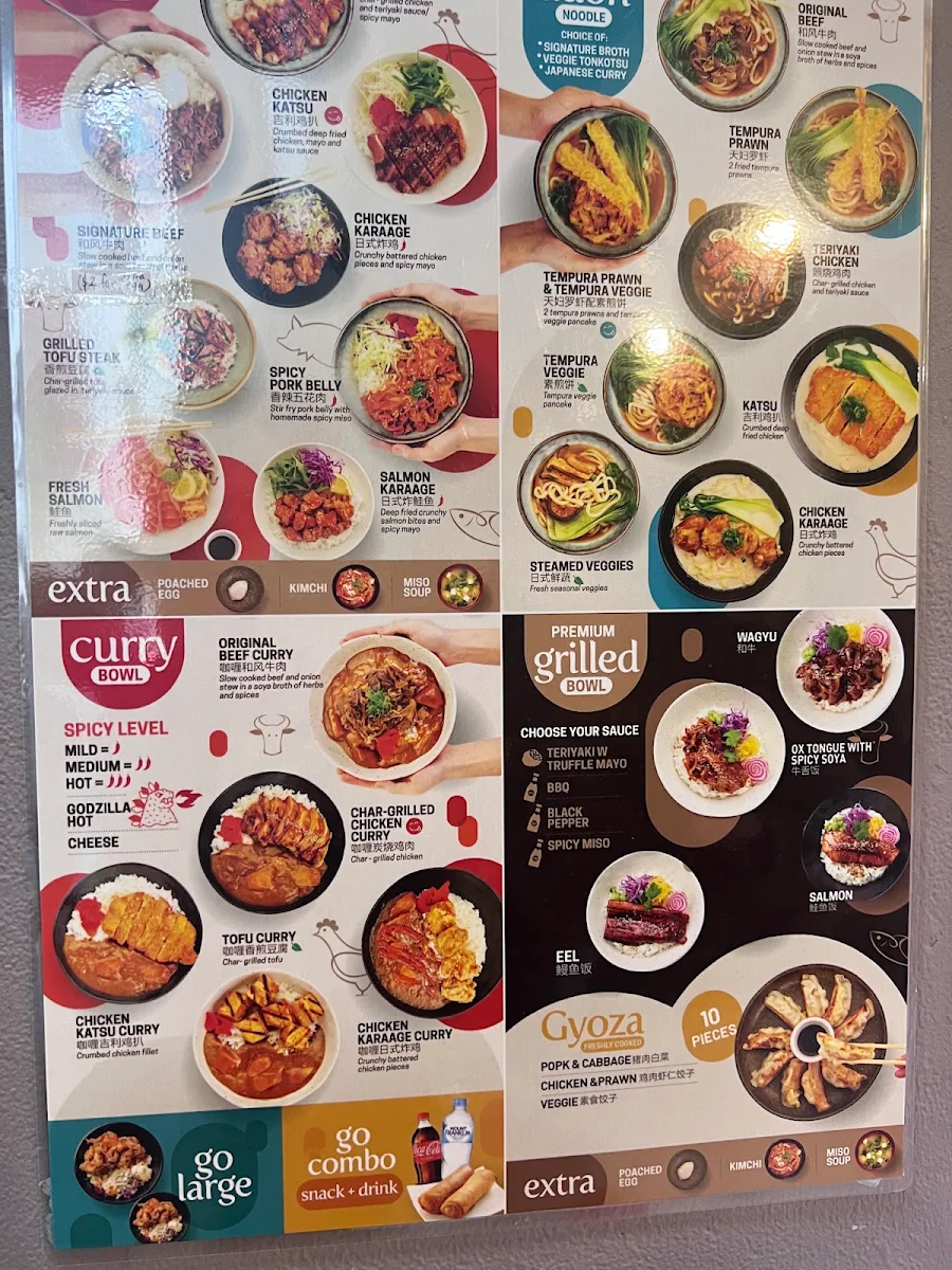 Menu, Rice Workshop (The University of Melbourne)