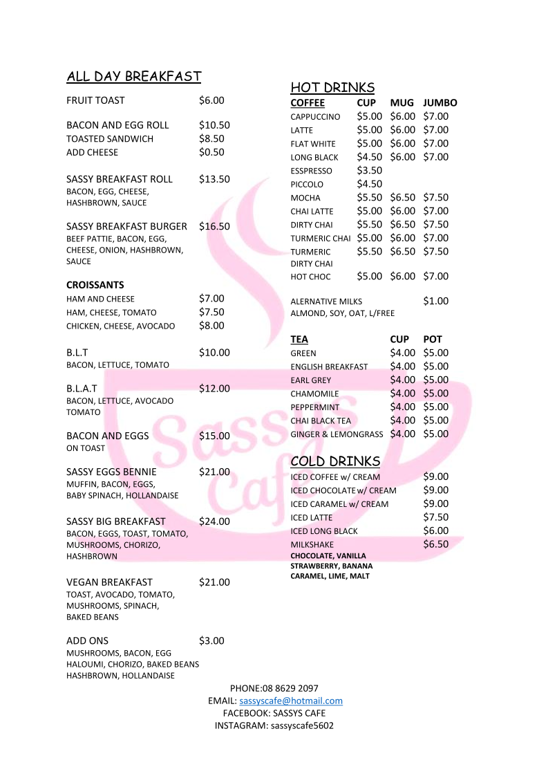 Menu photo 1