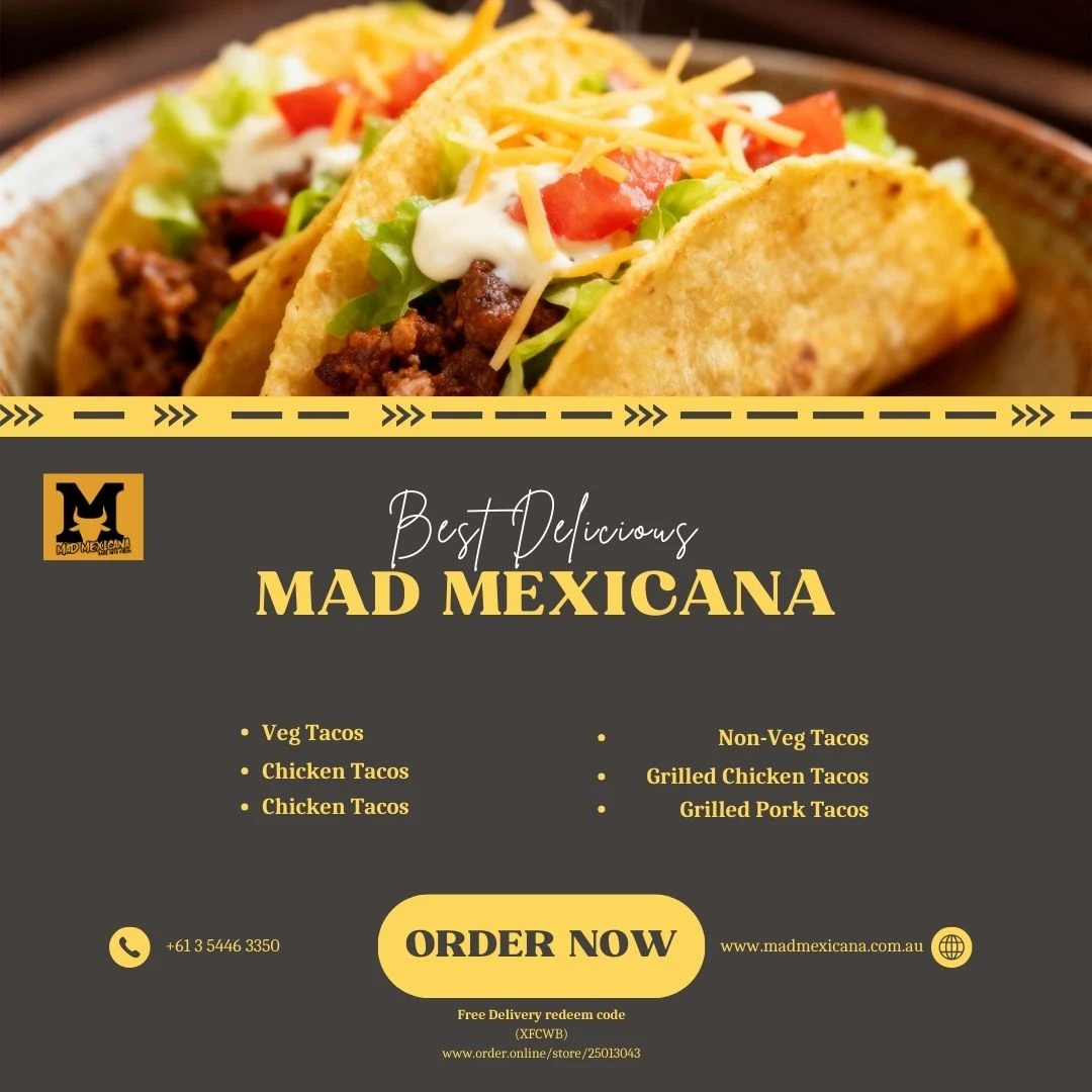Menu, Mad Mexicana