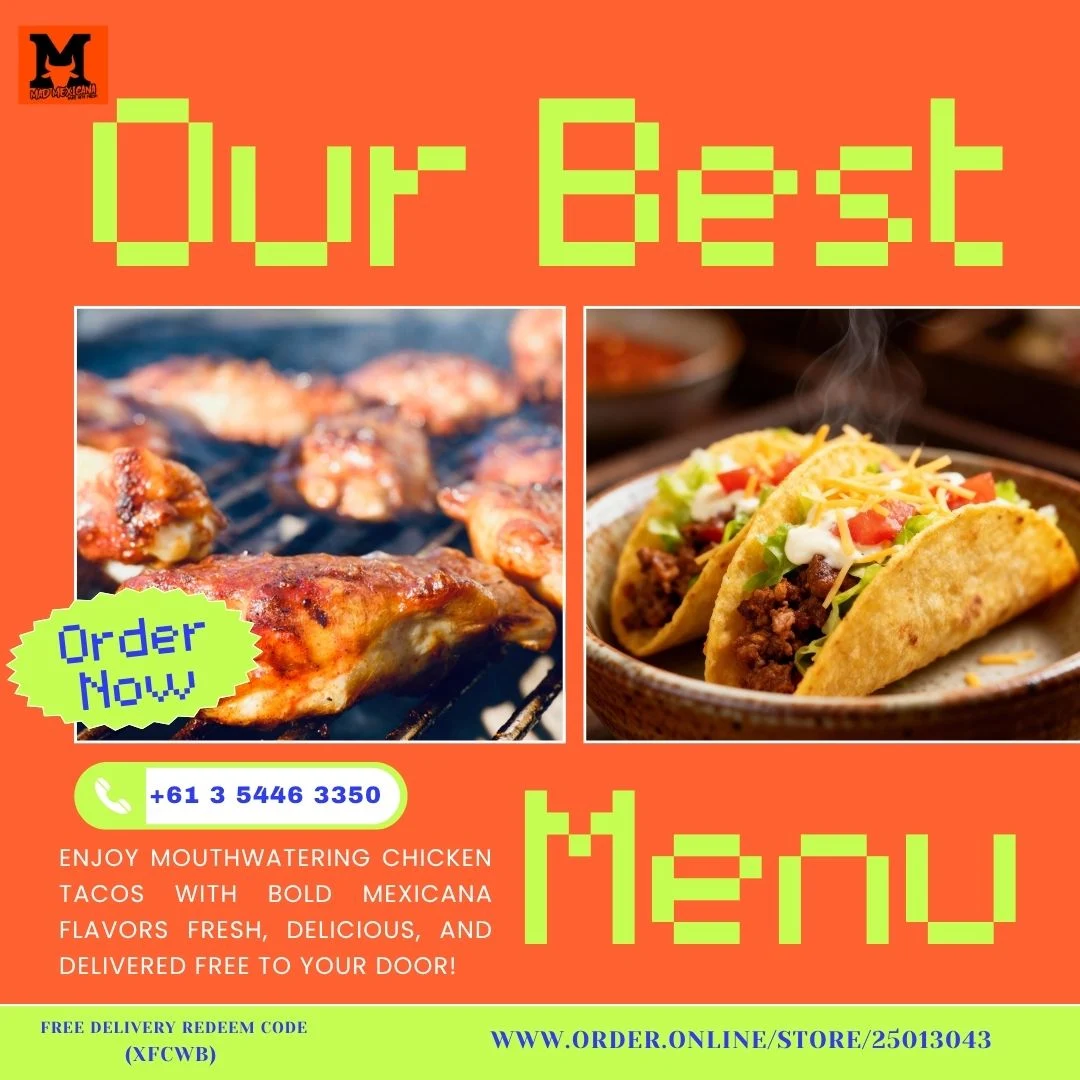 Menu, Mad Mexicana