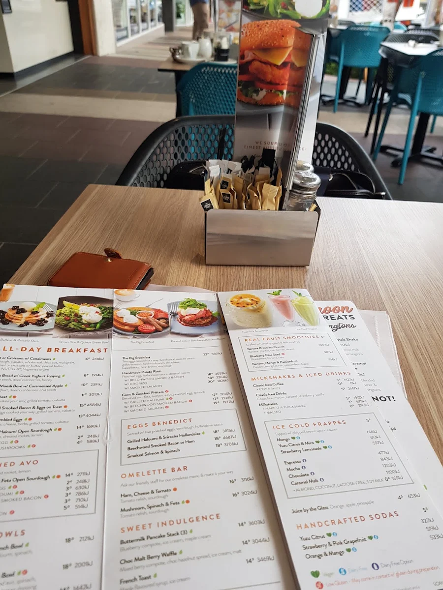 Menu, The Coffee Club Café - Gladstone Grand Hotel