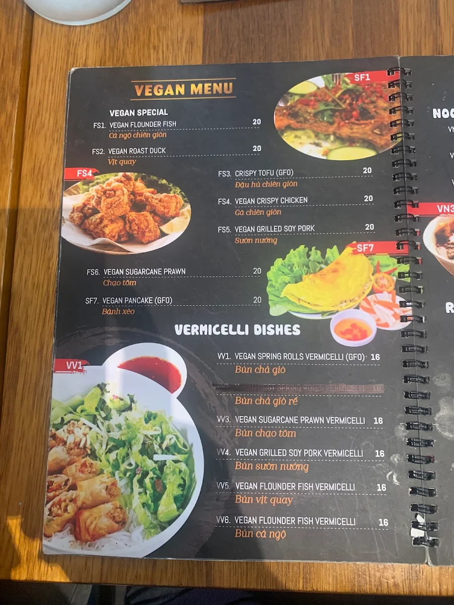 Menu, Nam Nam