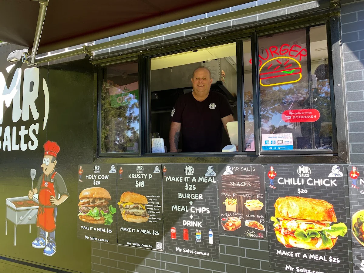 Menu, Mr Salts burger truck