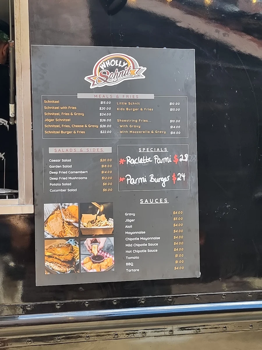 Menu, The Alex