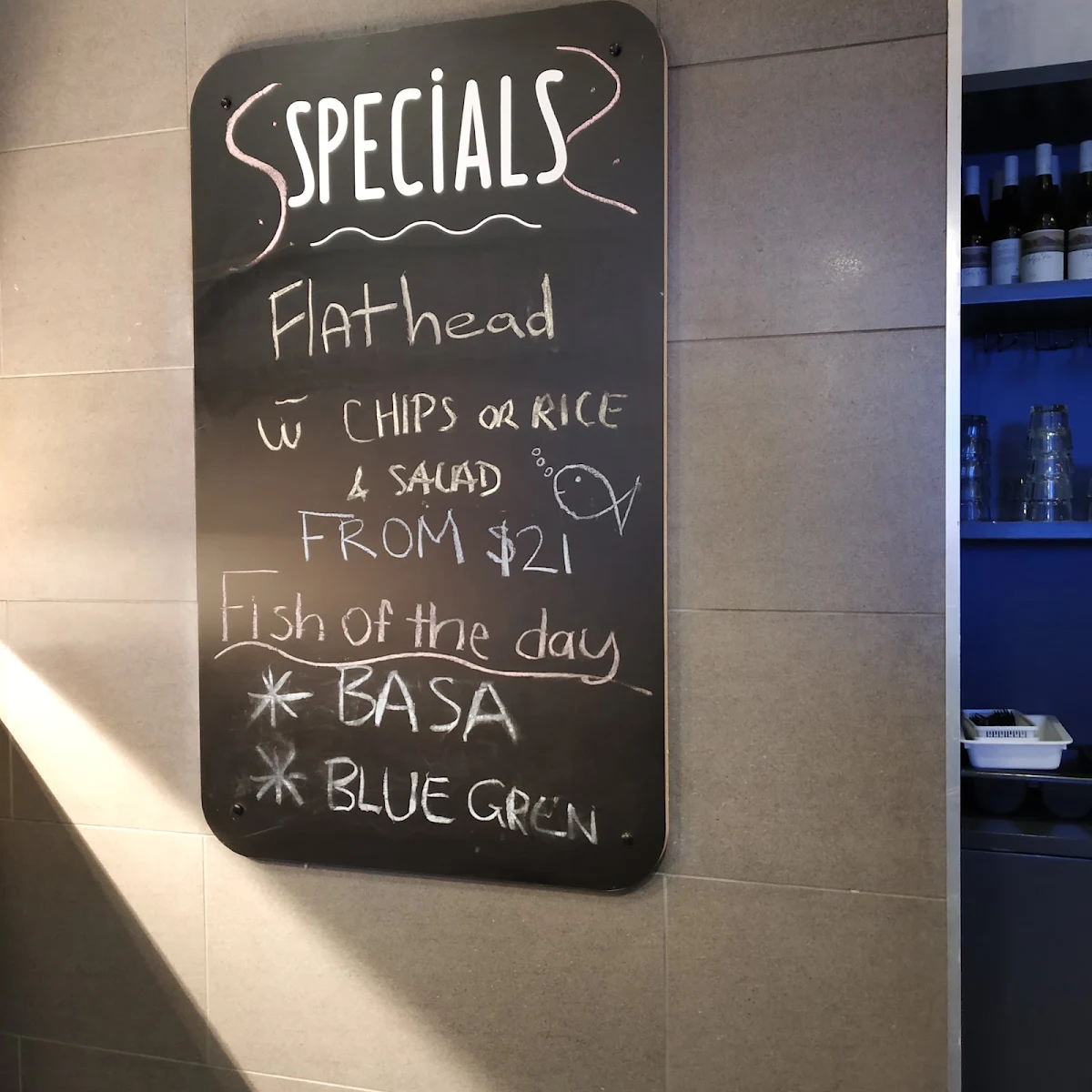 Menu, Hunky Dory Fish & Chips Highett