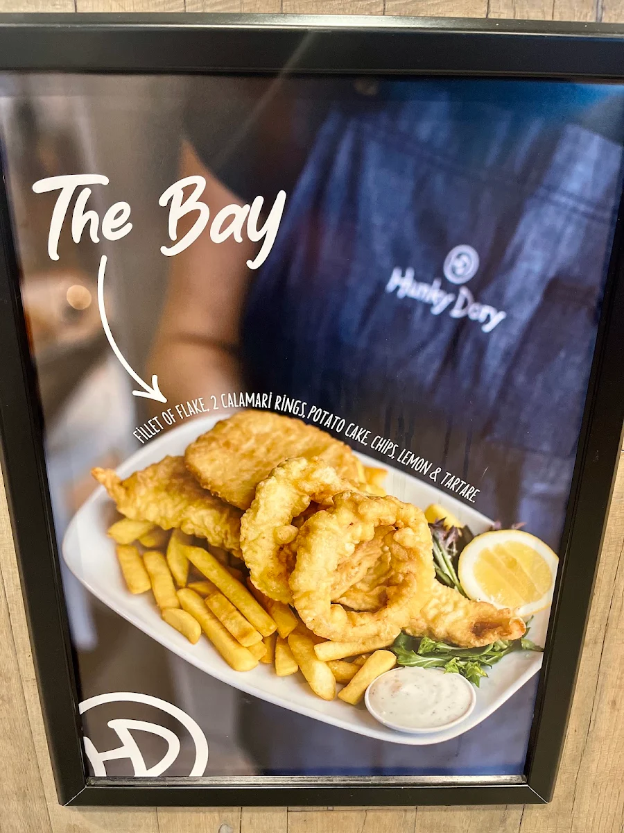 Menu, Hunky Dory Fish & Chips Highett