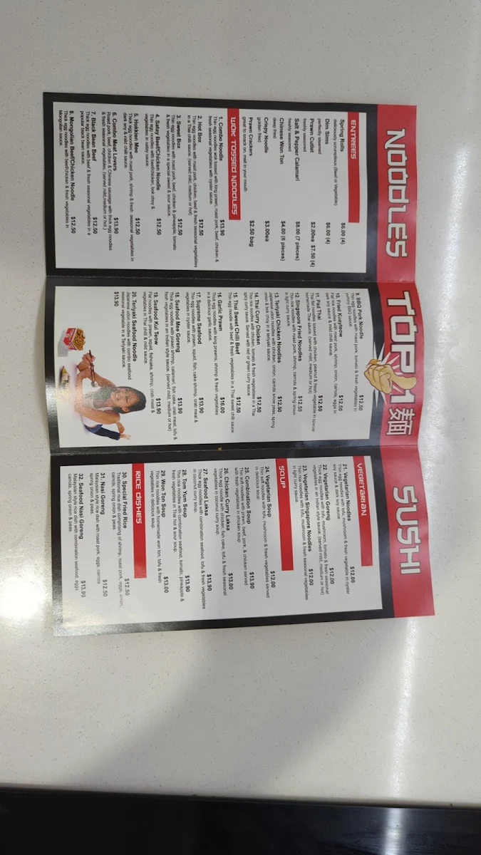 Menu, Top1noodle&sushi