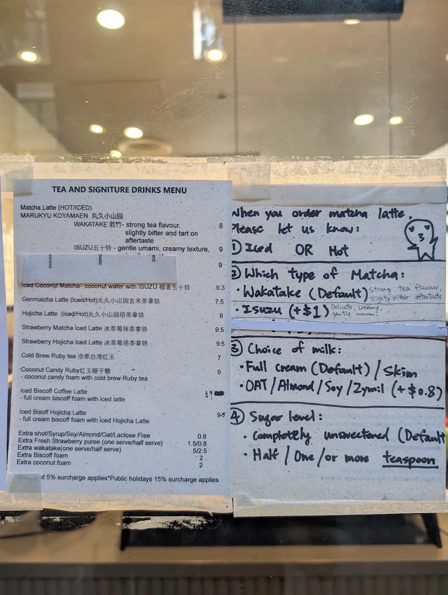 Menu, Wuta Brewers