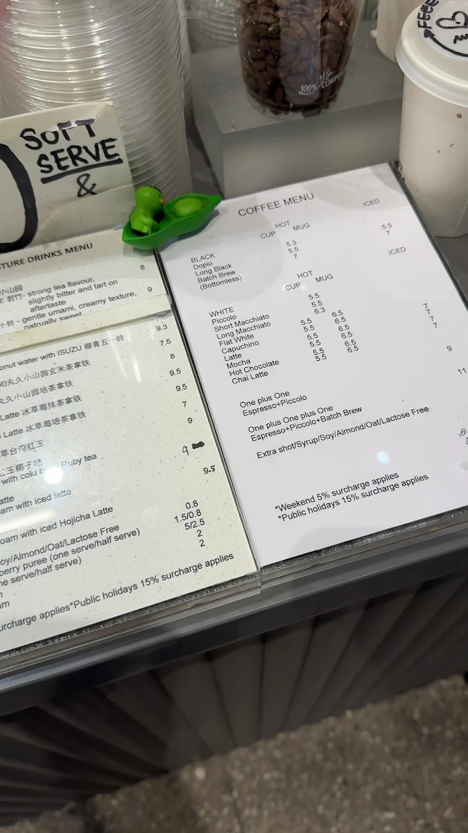 Menu, Wuta Brewers