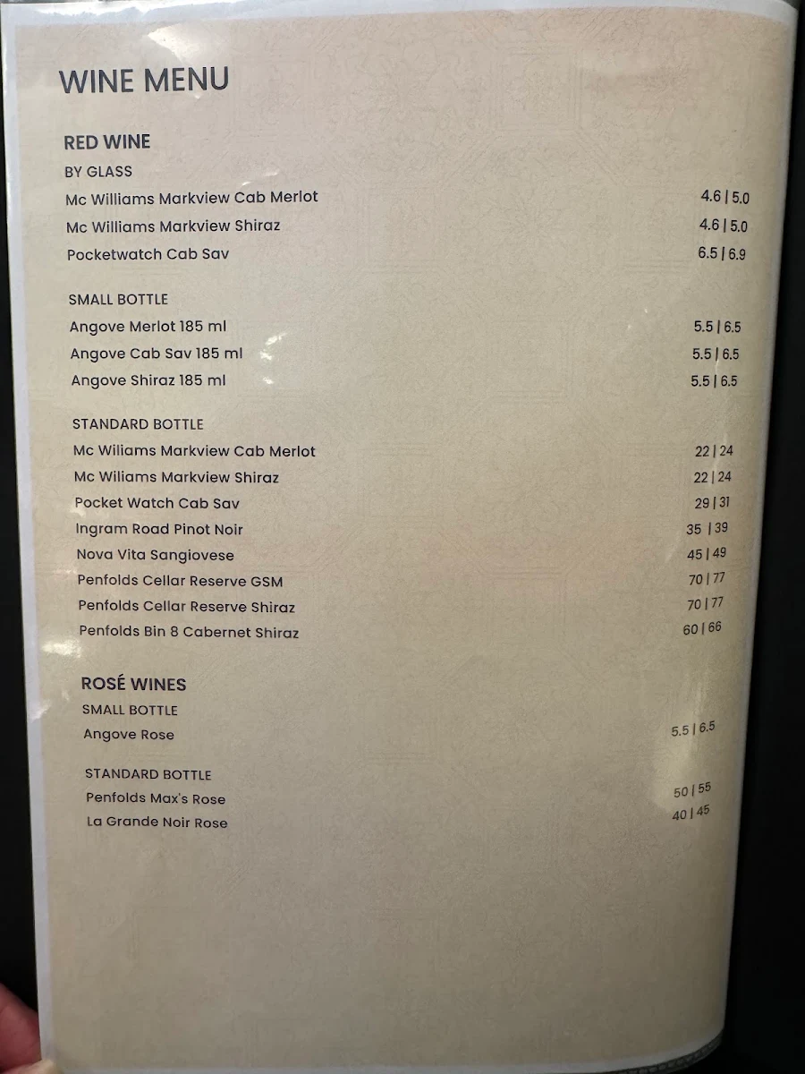 Menu, Dim Joy House 聚點軒