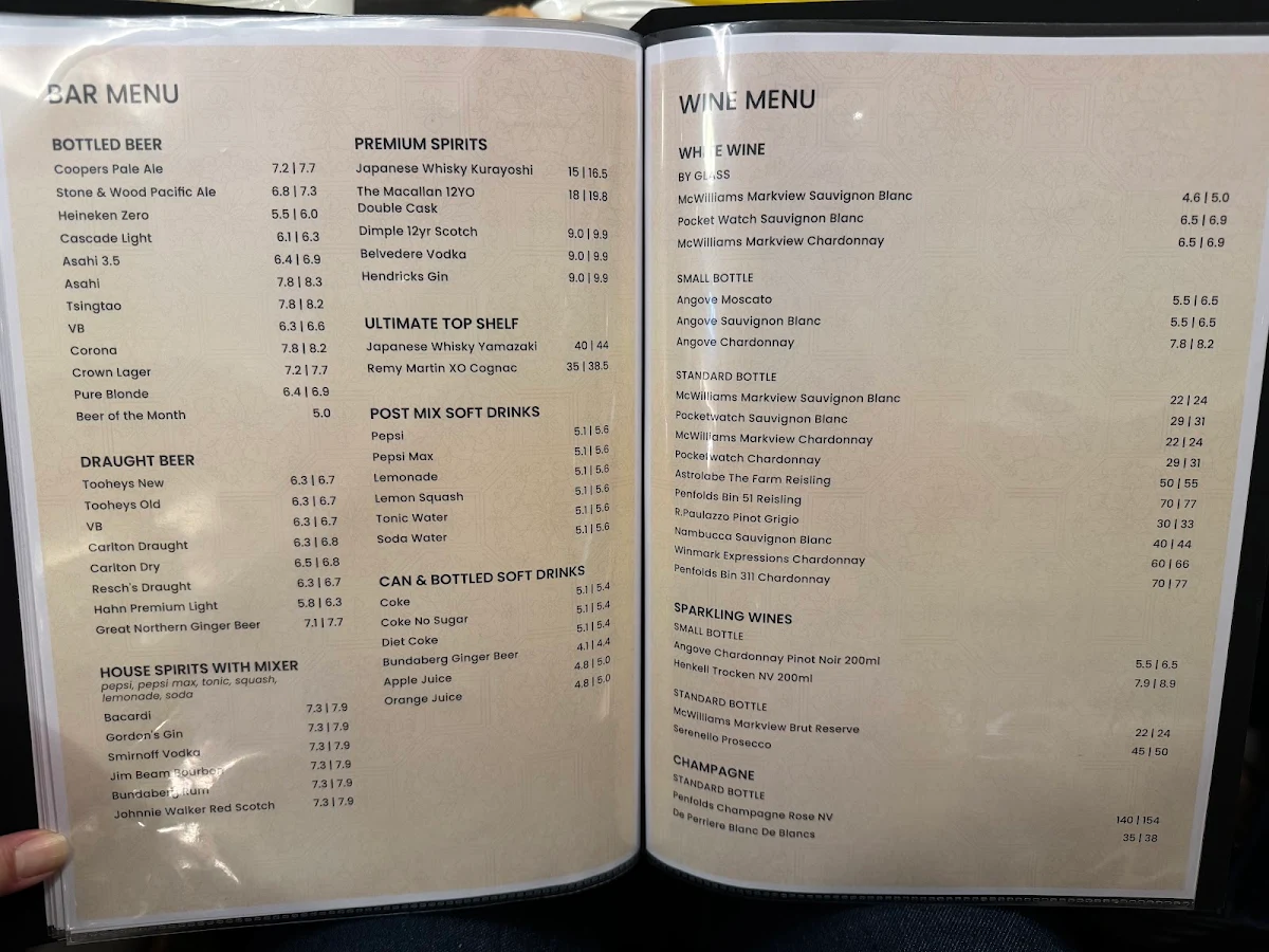 Menu, Dim Joy House 聚點軒