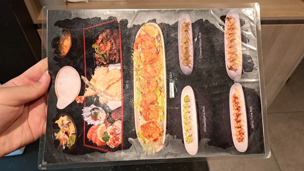 Menu, Tenka Sushi