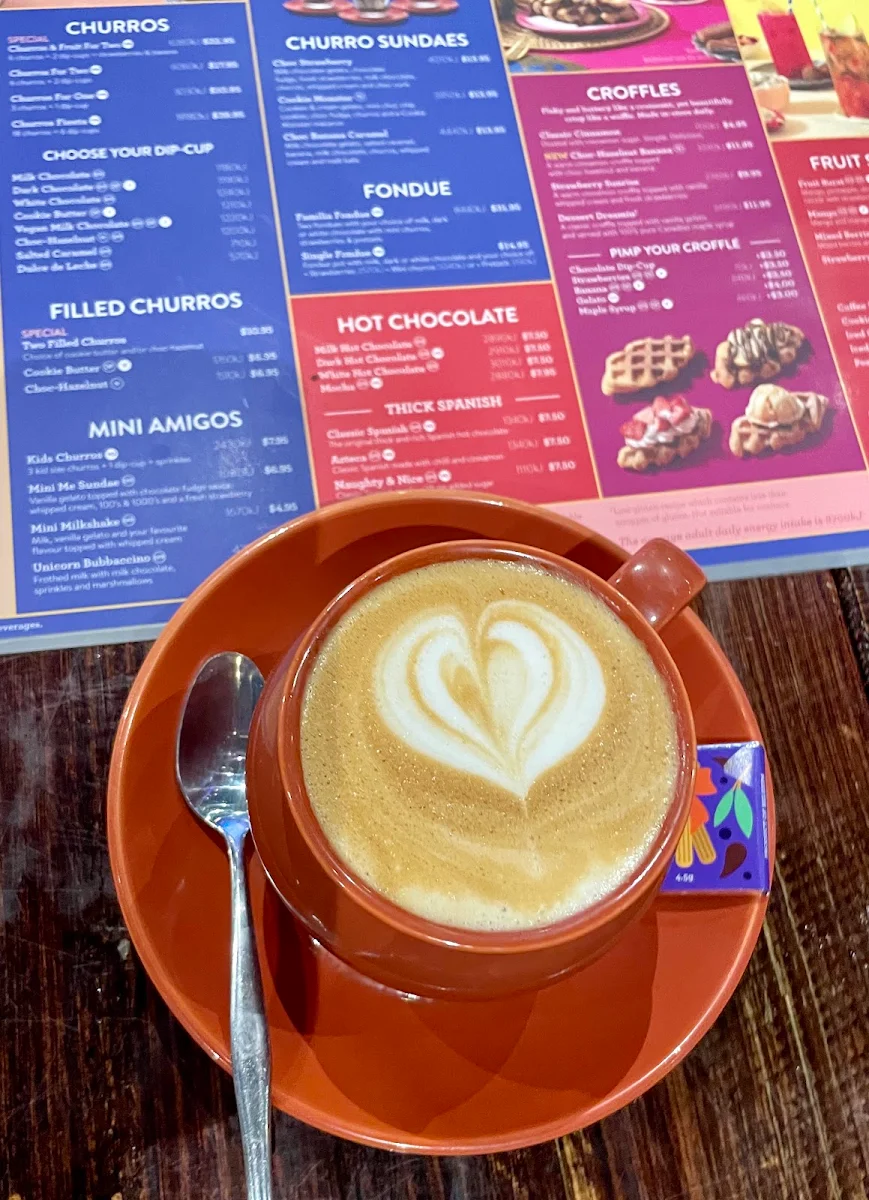 Menu, San Churro Joondalup