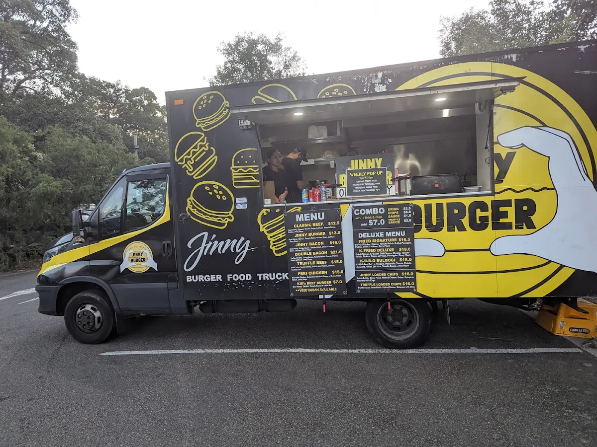 Menu, Jinny Burger Meadowbank
