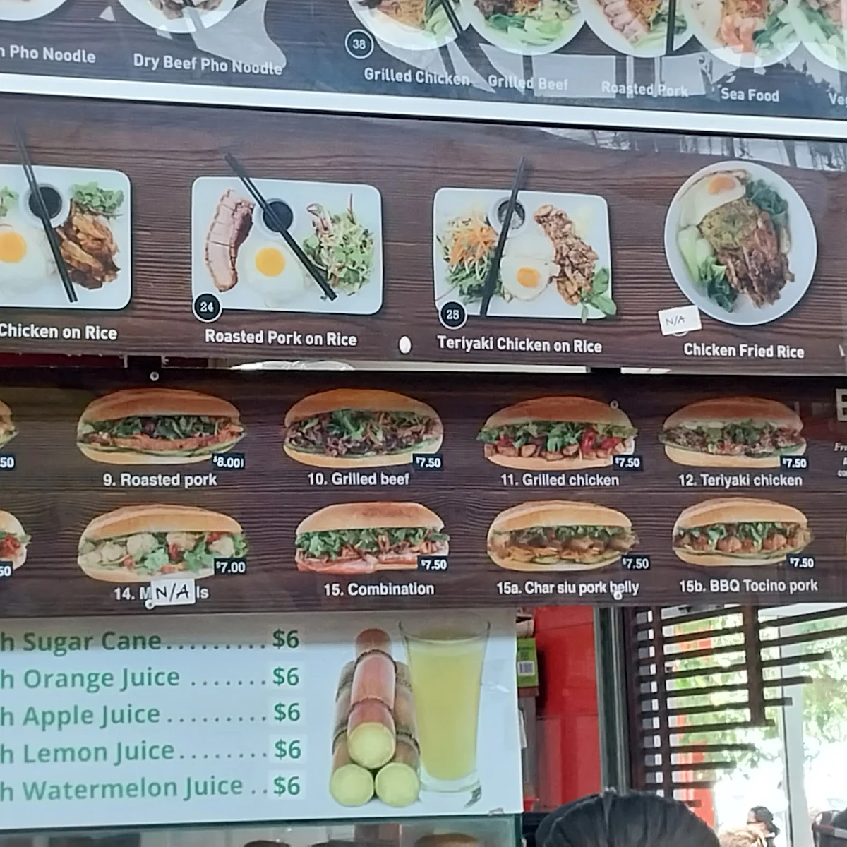 Menu, ROLL vs BOWL