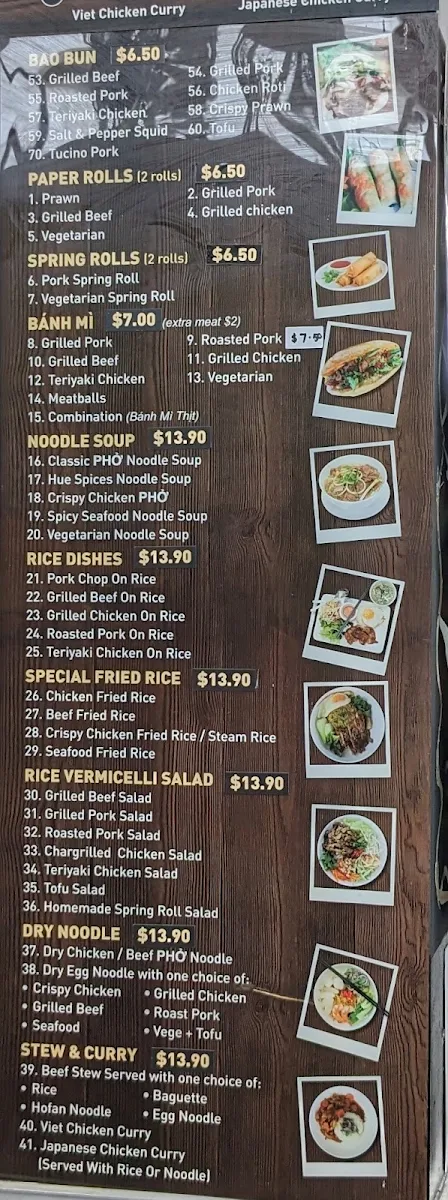 Menu, ROLL vs BOWL