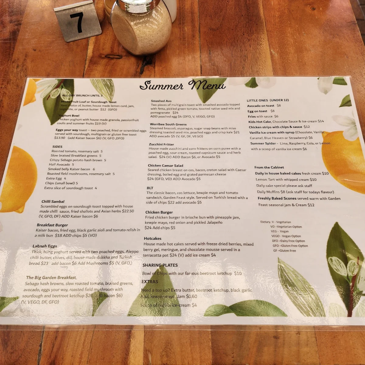 Menu, The Feasting Shed