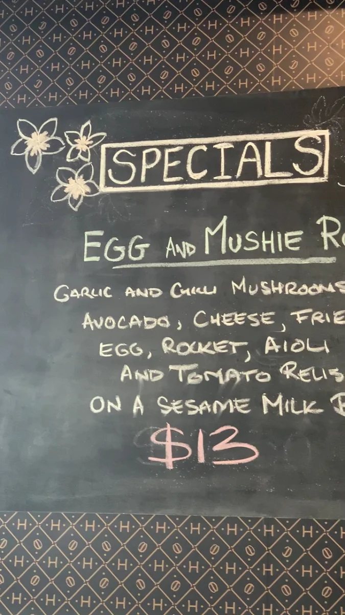 Menu, Hideout Dee Why Cafe