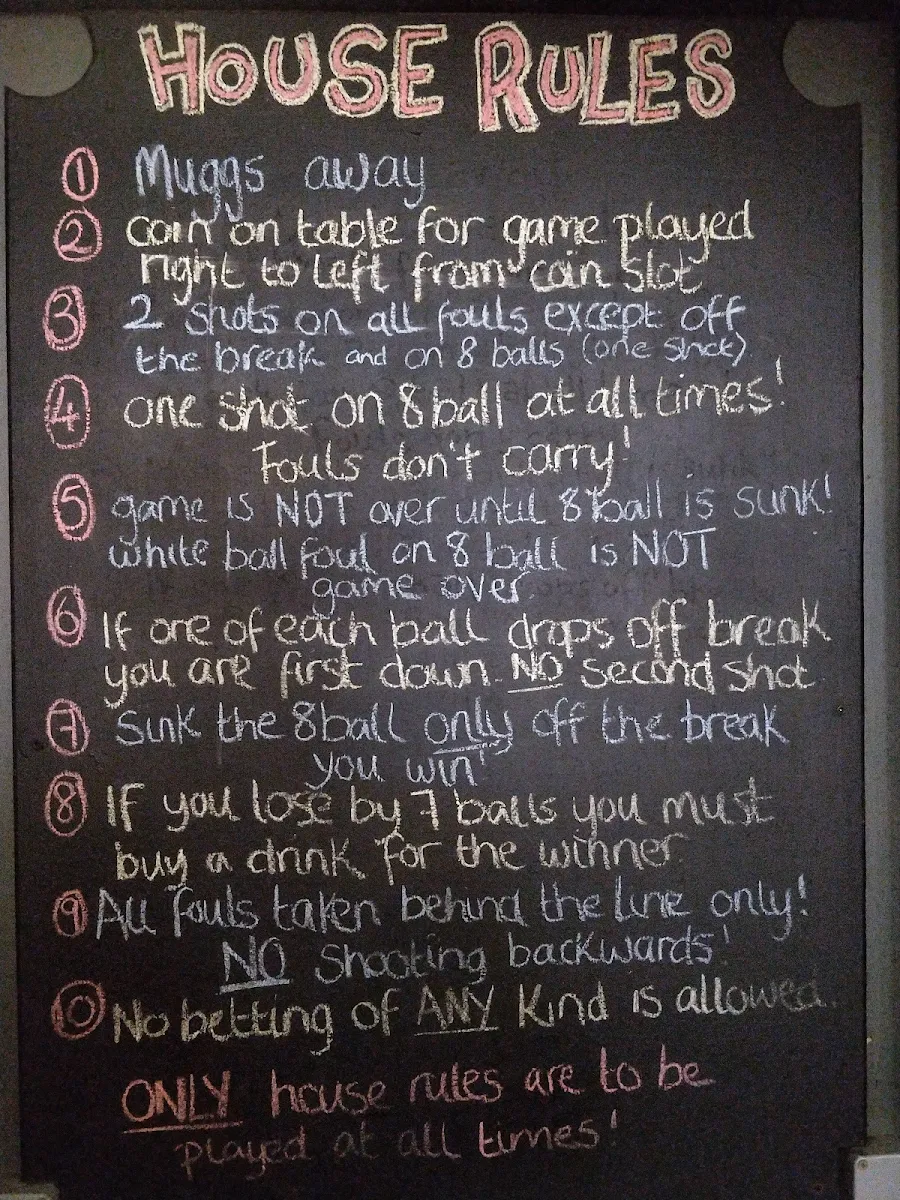 Menu, Exford Hotel