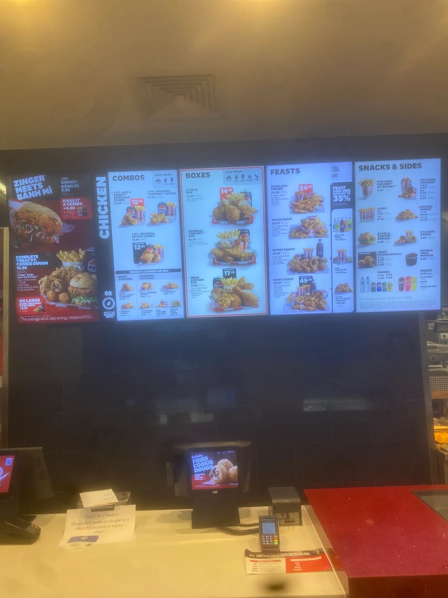 Menu, KFC Narre Warren