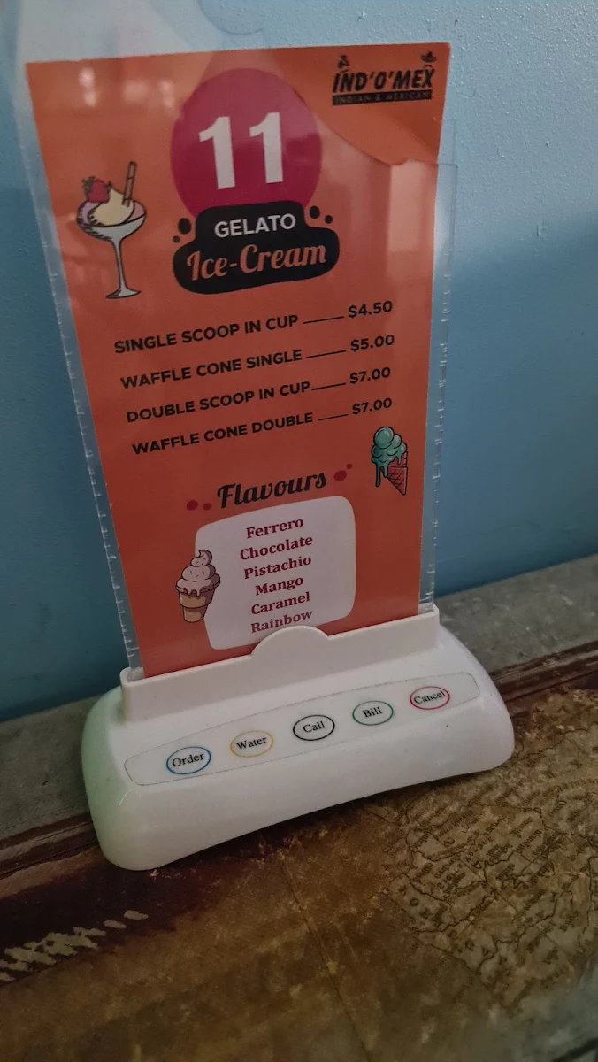 Menu, Ind'O'Mex McLaren Vale,Best Indian and Mexican Cuisine in Mclaren Vale