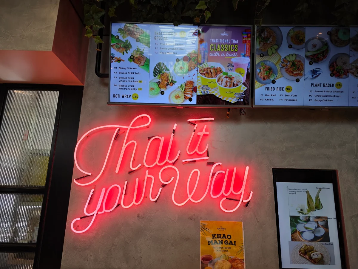 Menu, Thailander