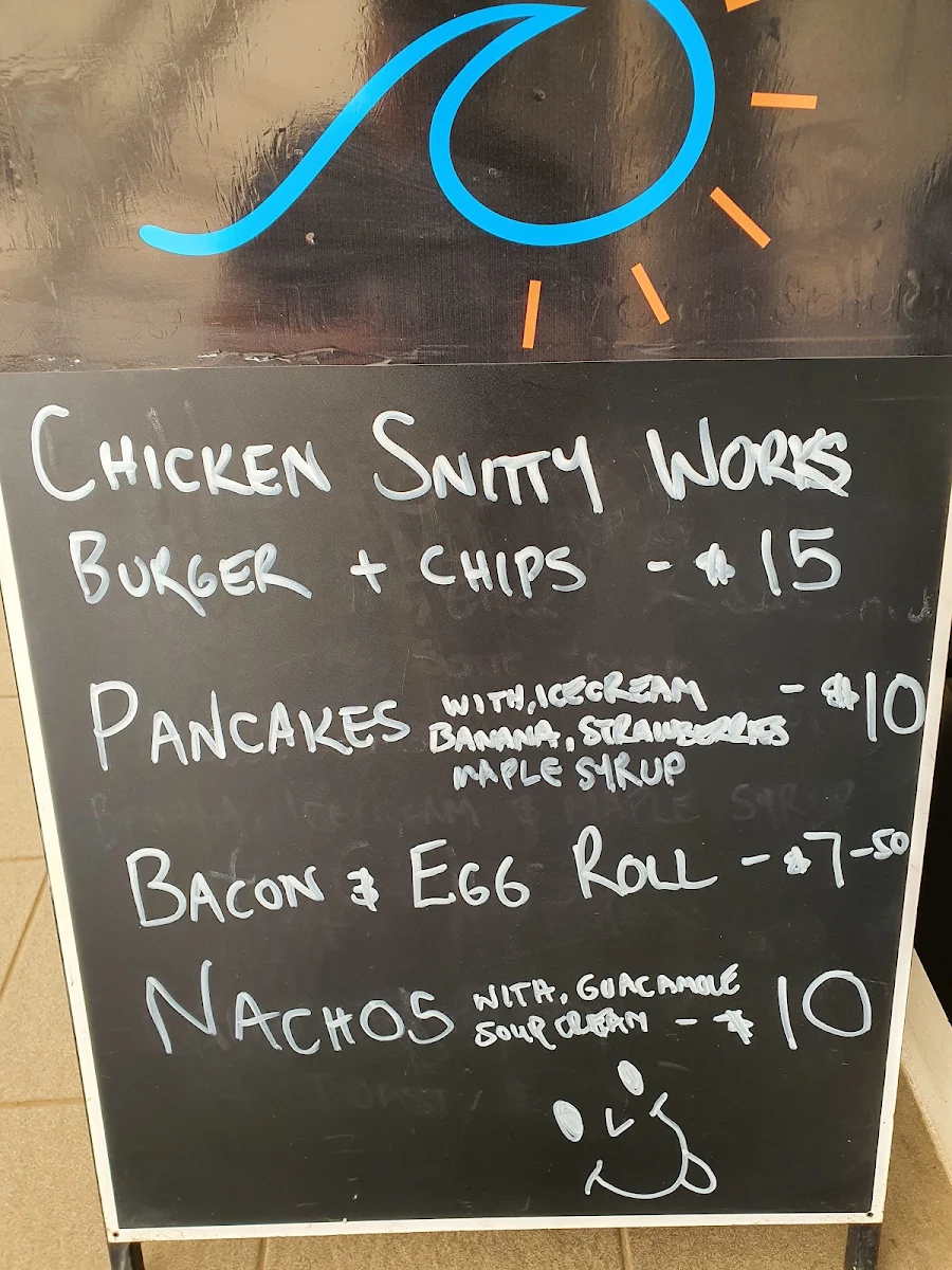 Menu, Beanz At The Bay