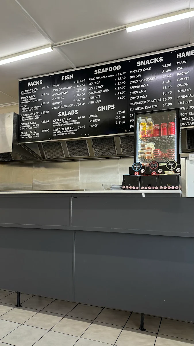 Menu, North Road Fish & Chips