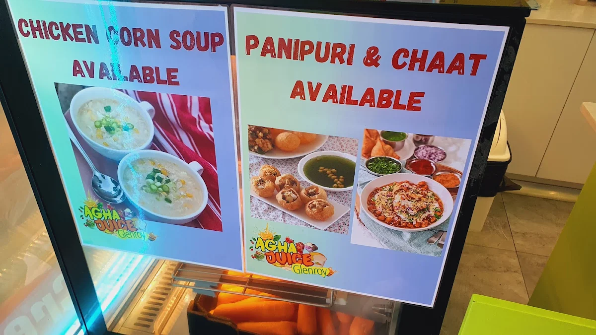 Menu, AGHA JUICE GLENROY