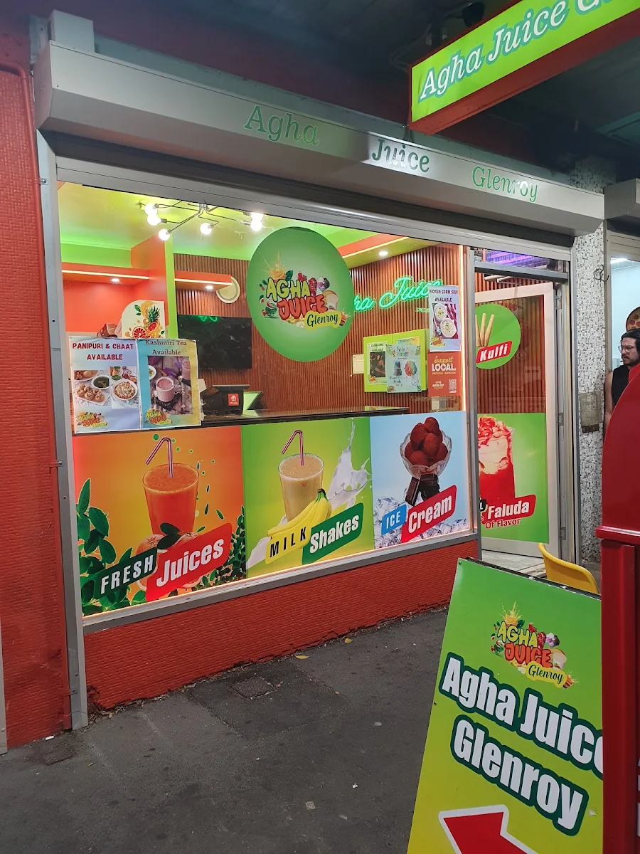 Menu, AGHA JUICE GLENROY