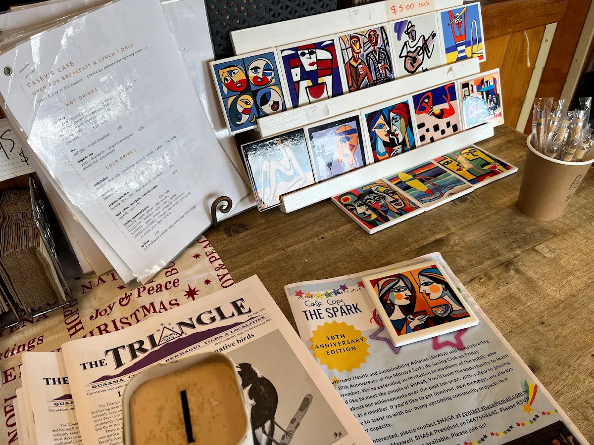 Menu, Casey's Cafe