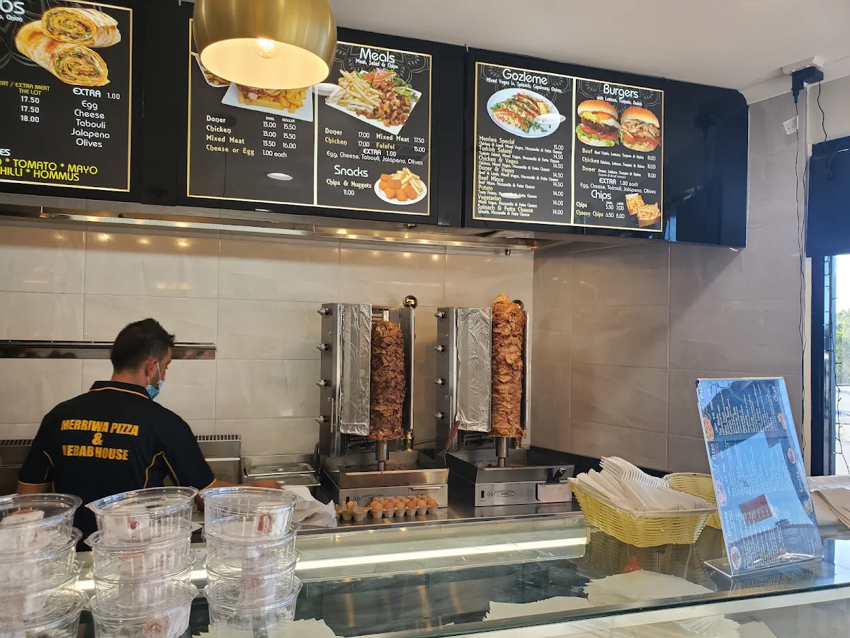 Menu, Merriwa Pizza and Kebab House