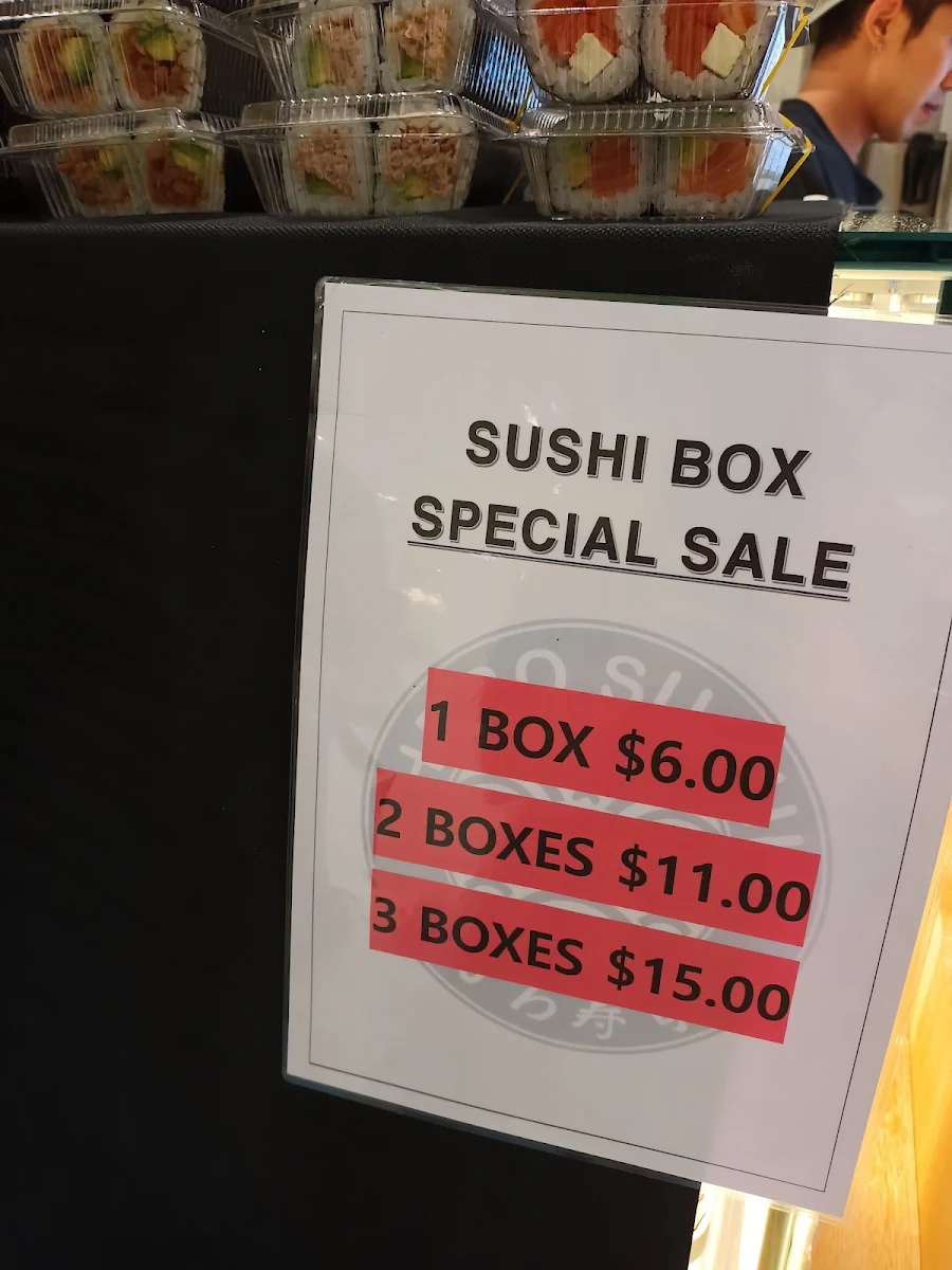Menu, Super Sushi Cairns Central