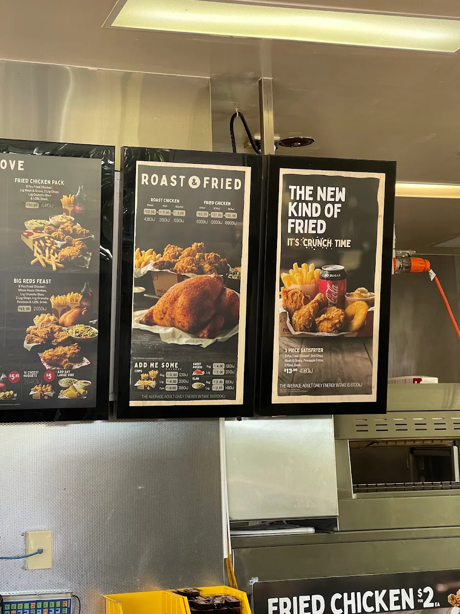 Menu, Red Rooster Wynnum