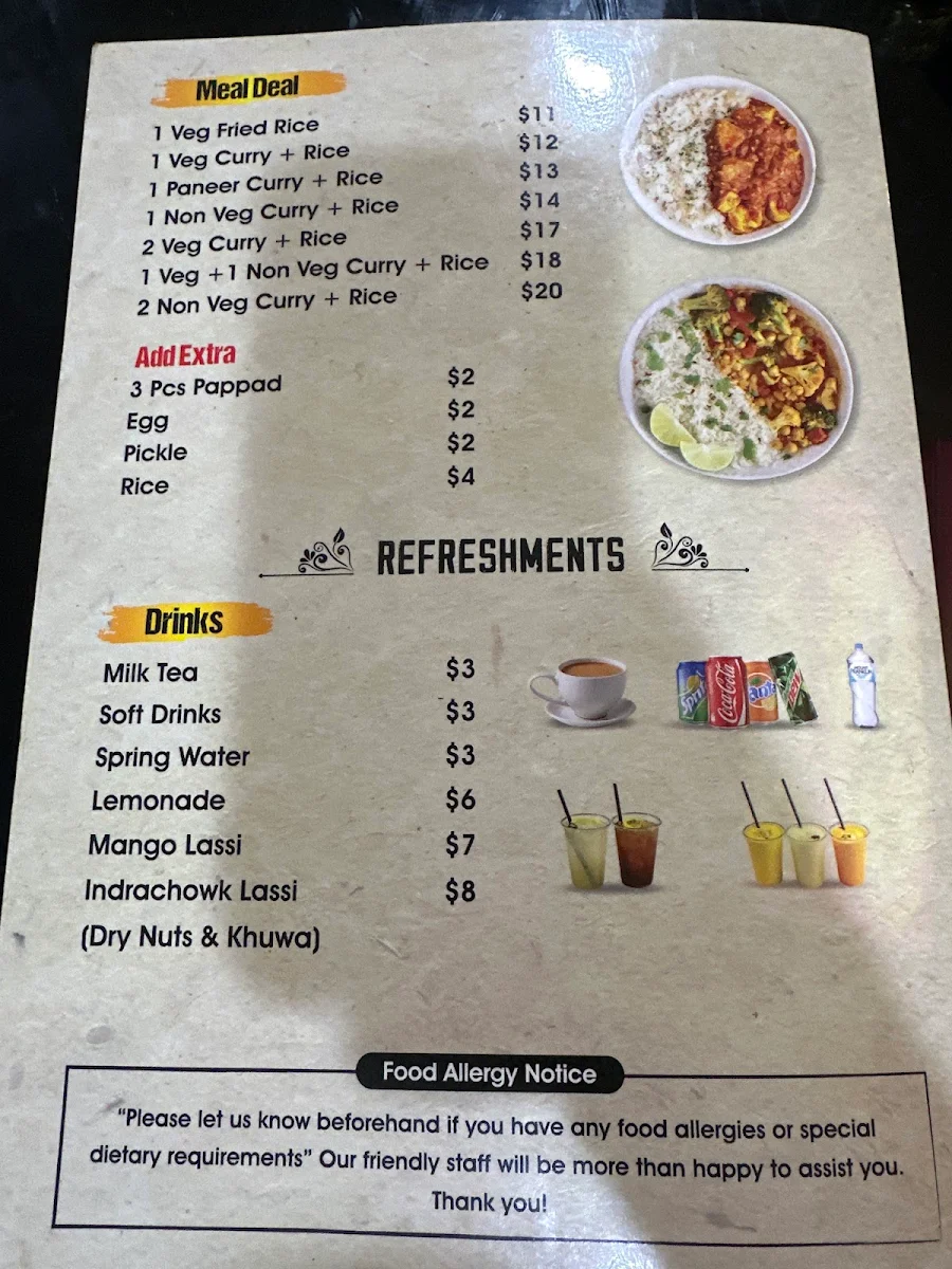 Menu, Yummy Laphing