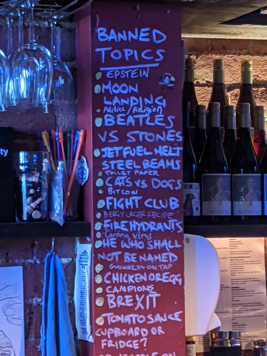 Menu, The Bergy Seltzer