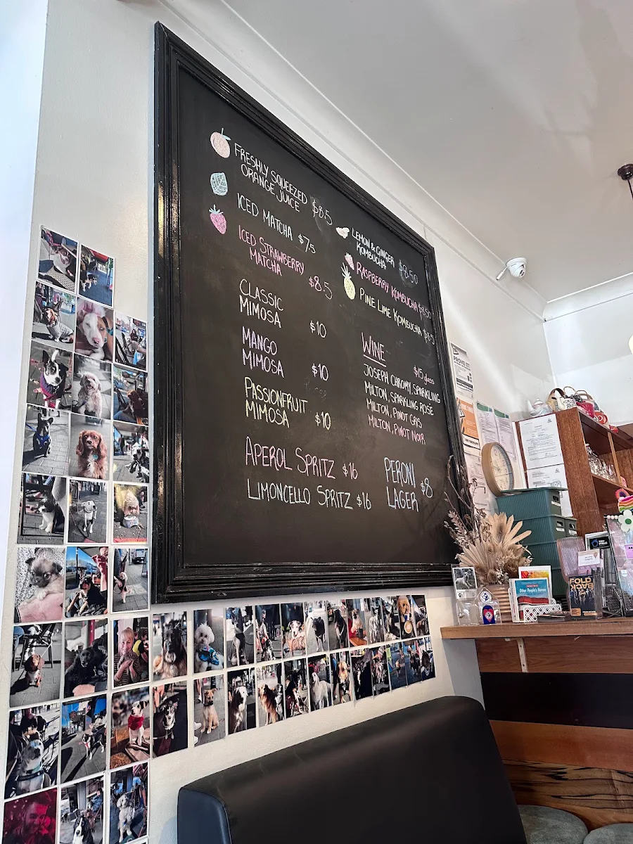 Menu, Raincheck Lounge