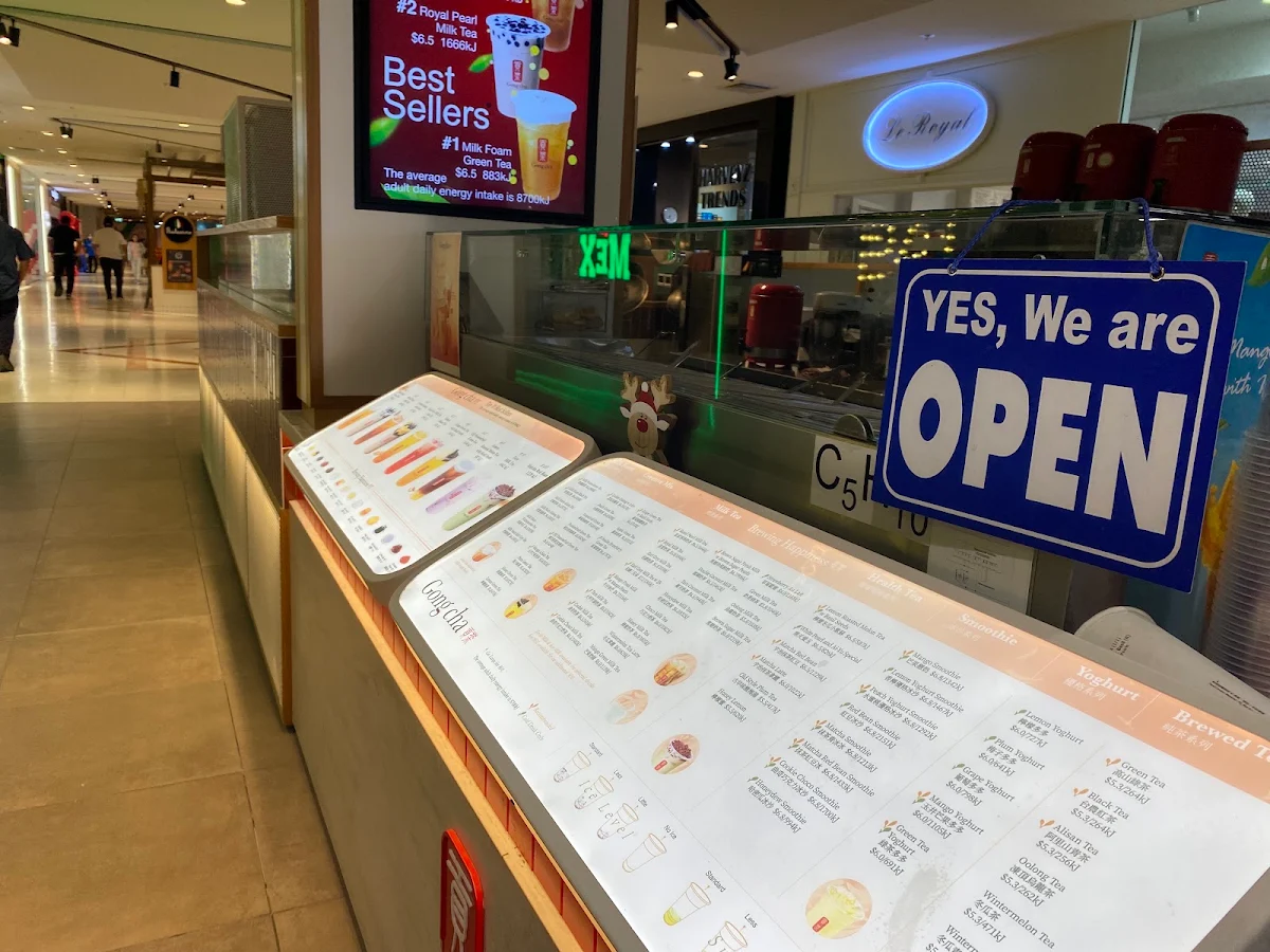 Menu, Gong Cha Bankstown Plaza