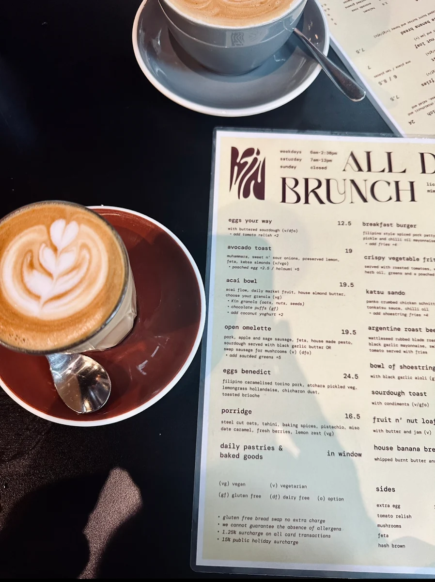 Menu, Kin