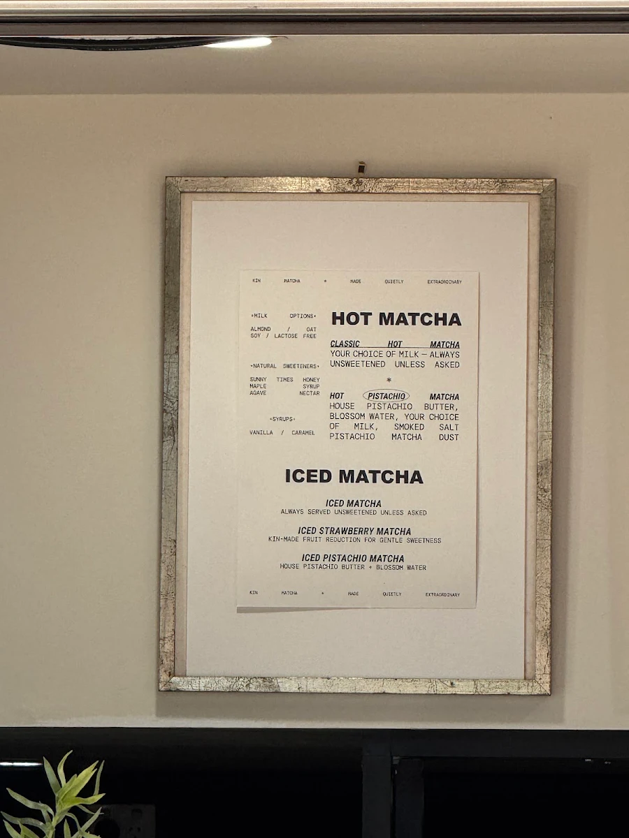 Menu, Kin
