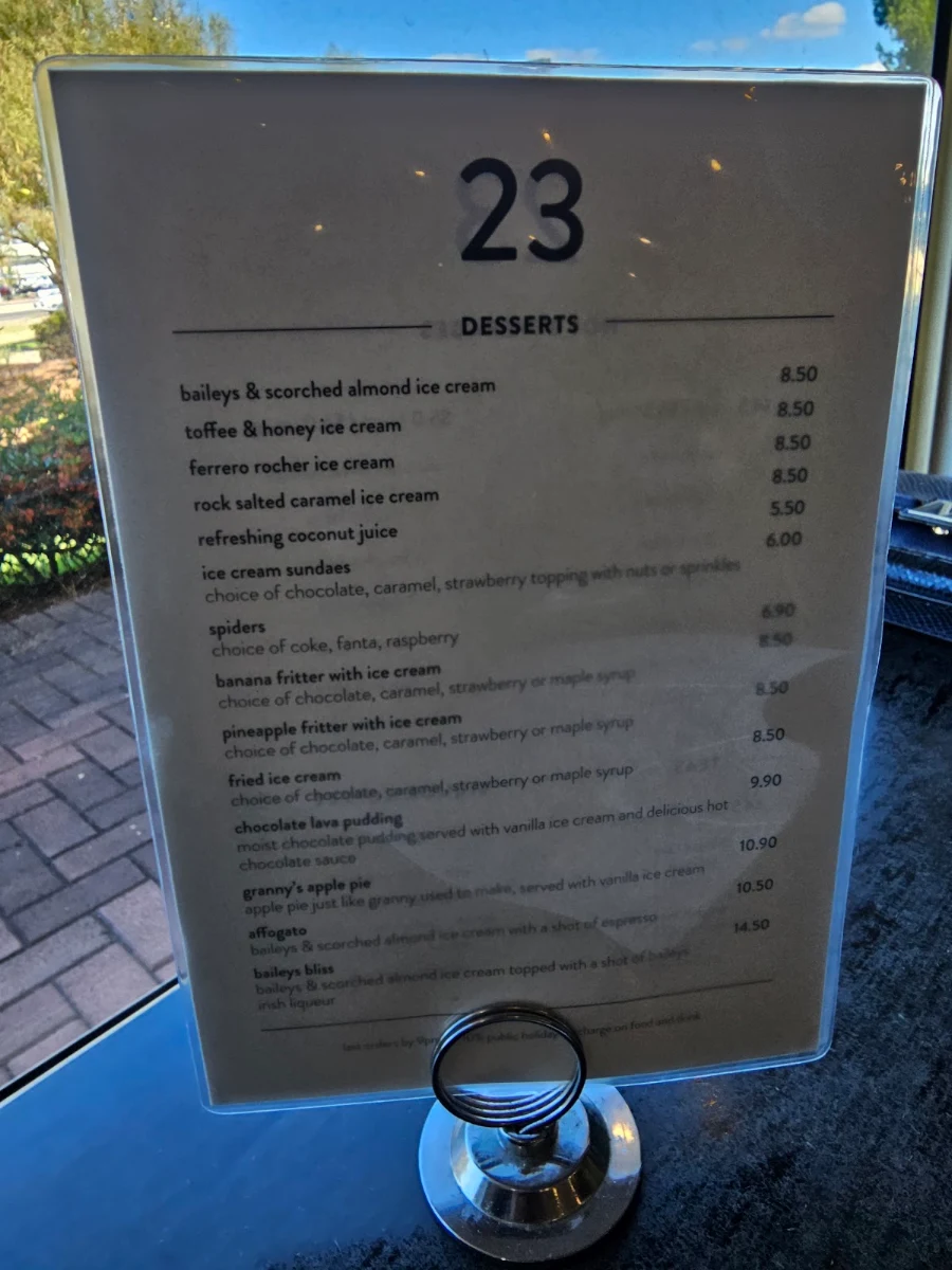 Menu, Kwik Stix
