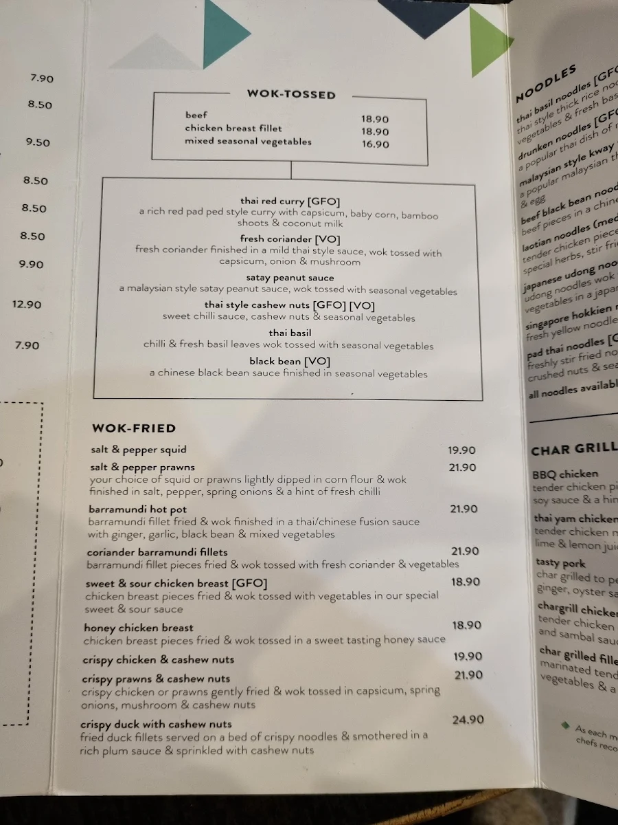 Menu, Kwik Stix