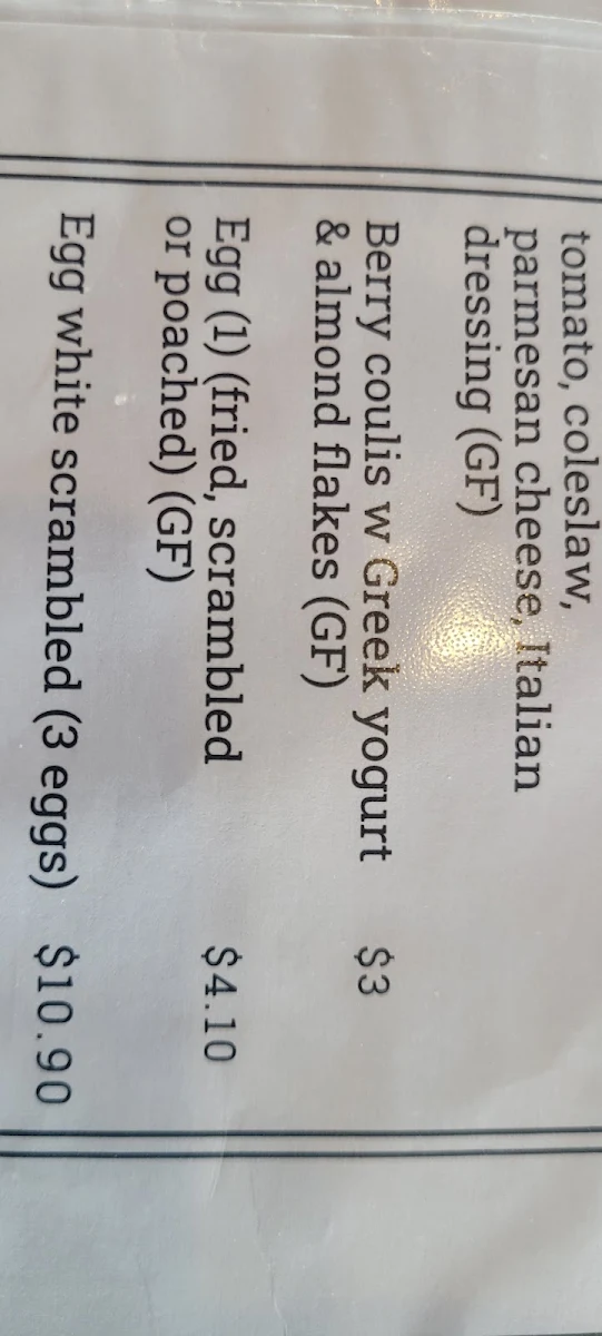 Menu, 107 Coffee terminal & Tex-Mex Bar Jimboomba