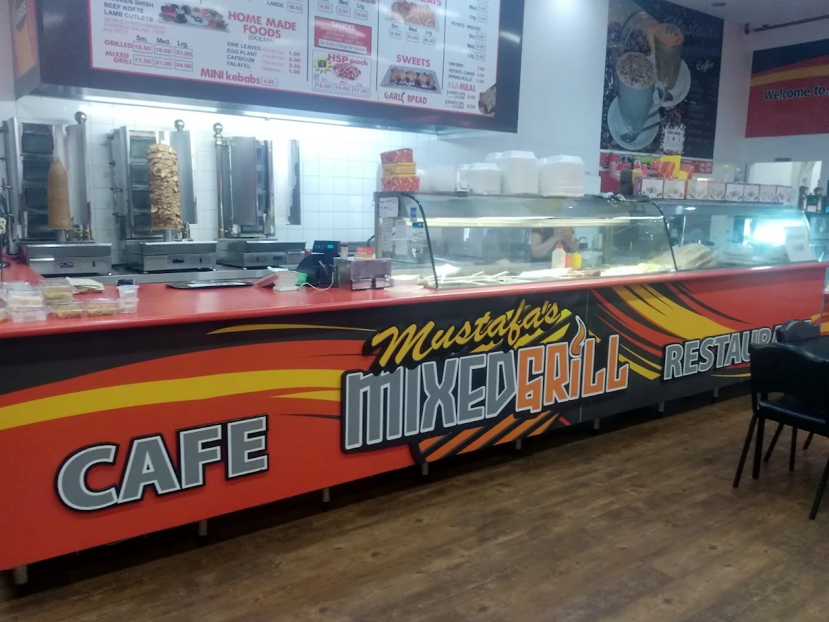 Menu, Mustafa's Kebabs North